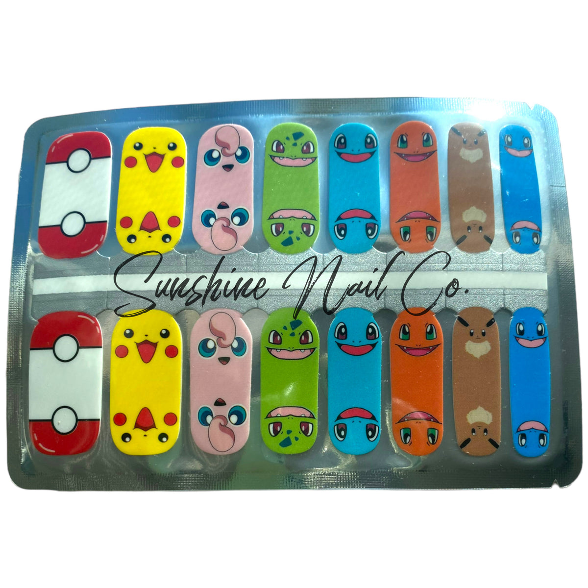 Anime Character Nail Polish Stickers: Adult Size Nail Wraps