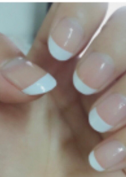 French Manicure Nail Polish Strips for Longer Nails