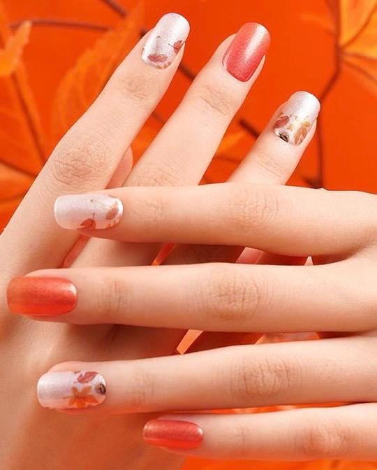 Fall Shimmer Nail Polish Strips: Nail Stickers