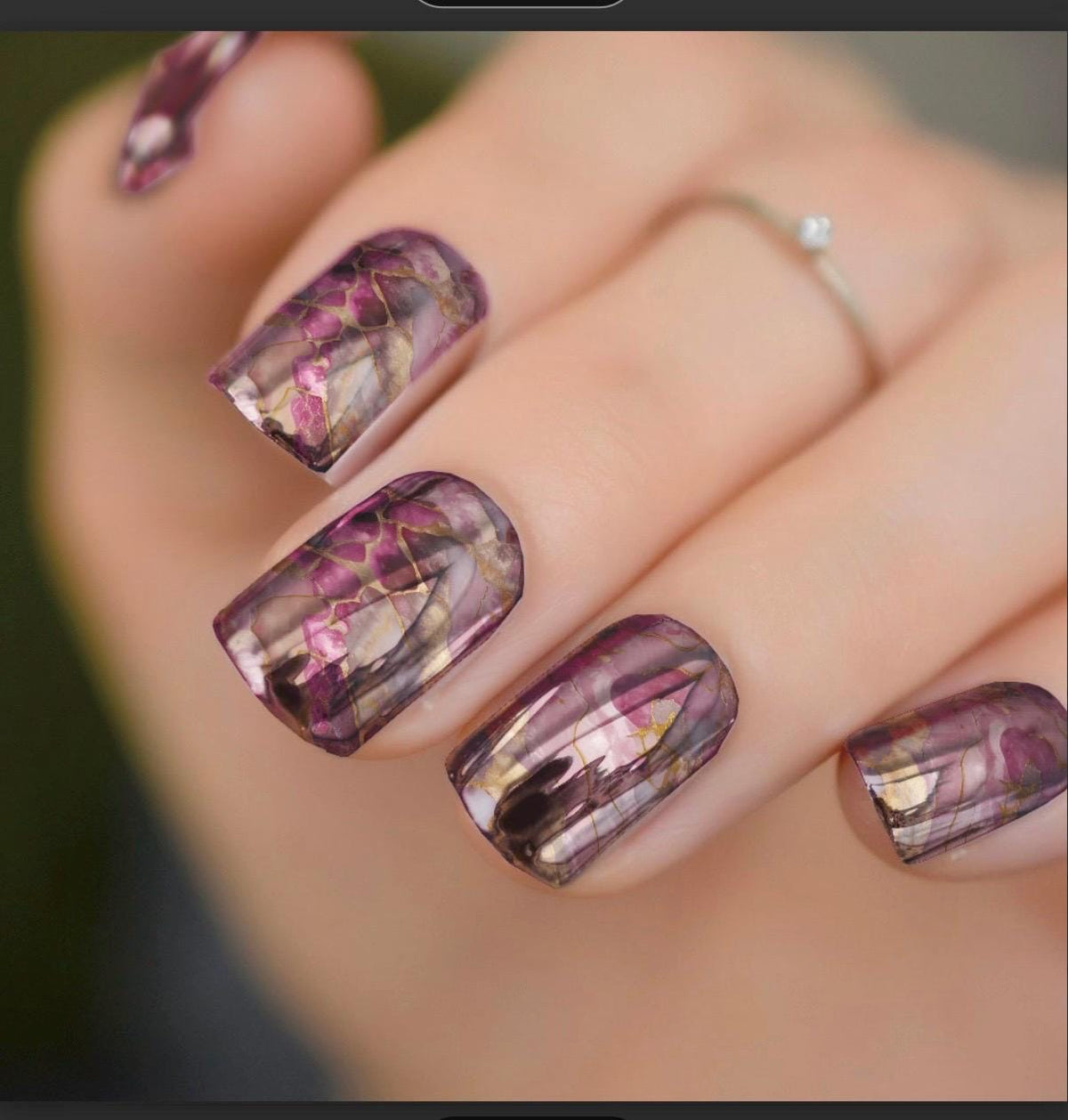 Desert Bloom Metallic/Chrome Nail Wraps