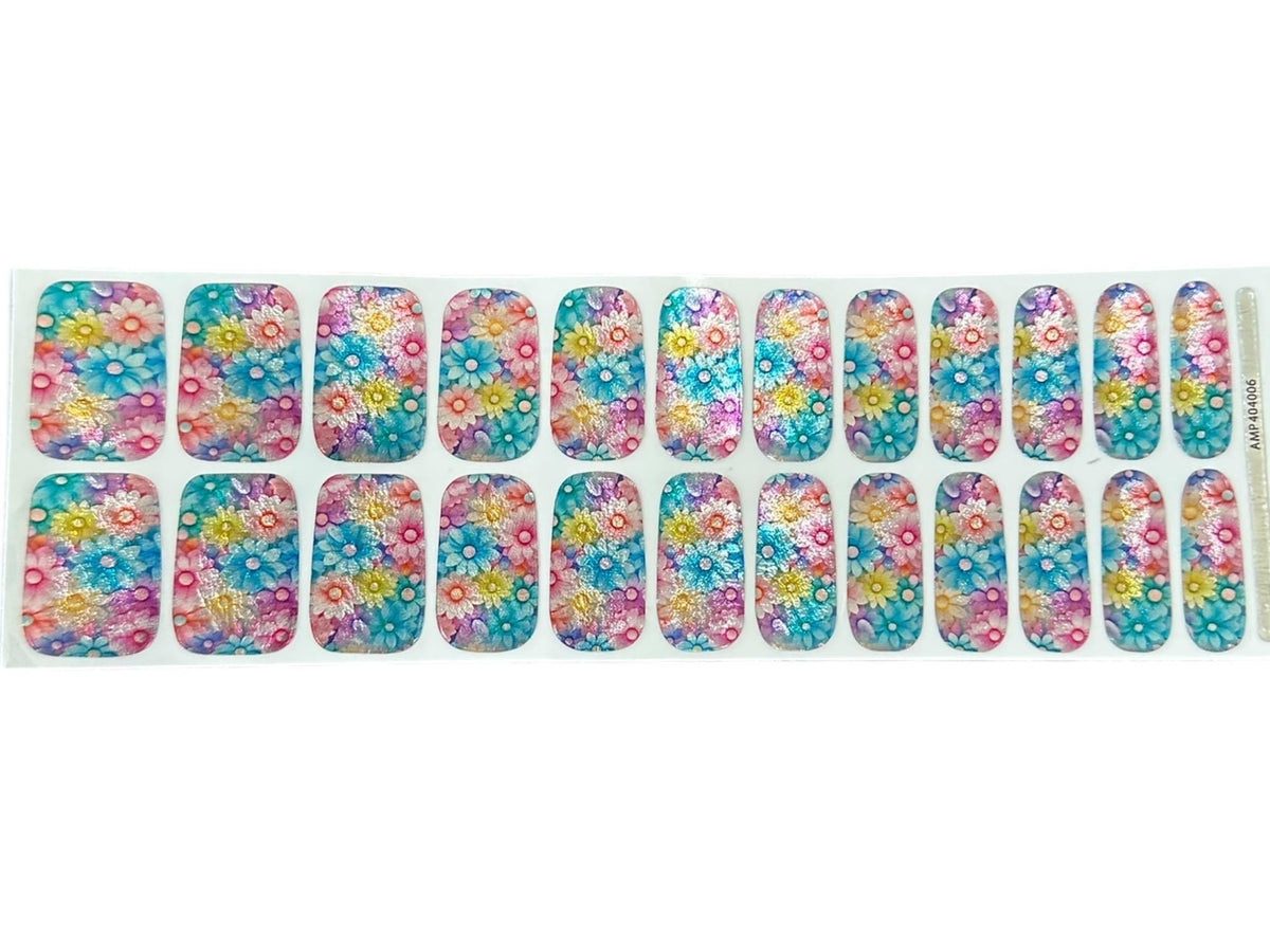 Daisy Dreams Metallic/Chrome Nail Wraps