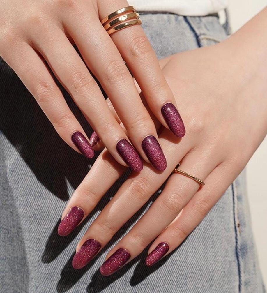 Gilded Rose Shimmer Nail Polish Strips: Non-Toxic Nail Wraps