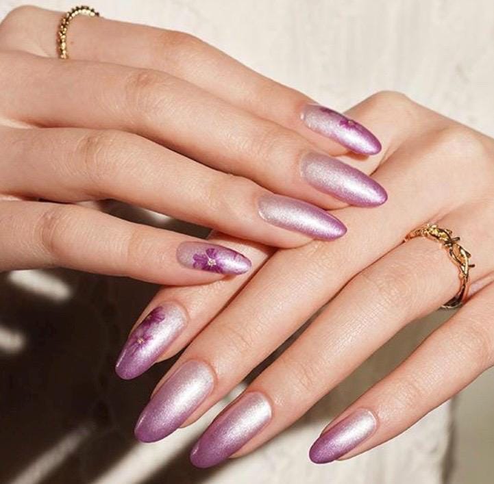 Ombre Blossom Nail Polish Wraps: Easy DIY Nail Art