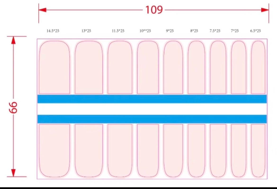 KIDS Nail Wraps- Love Line
