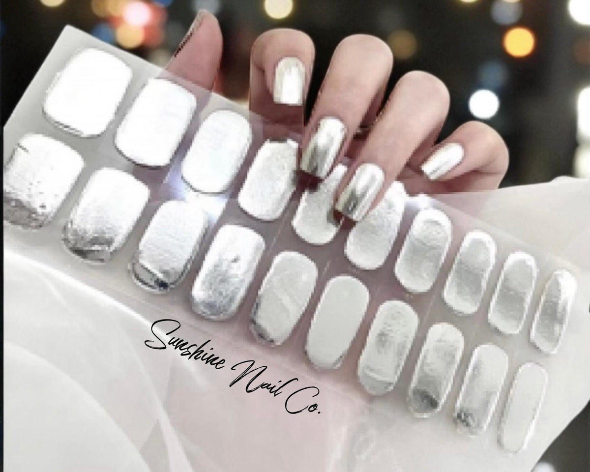 Chrome Nail Wraps No UV Gel