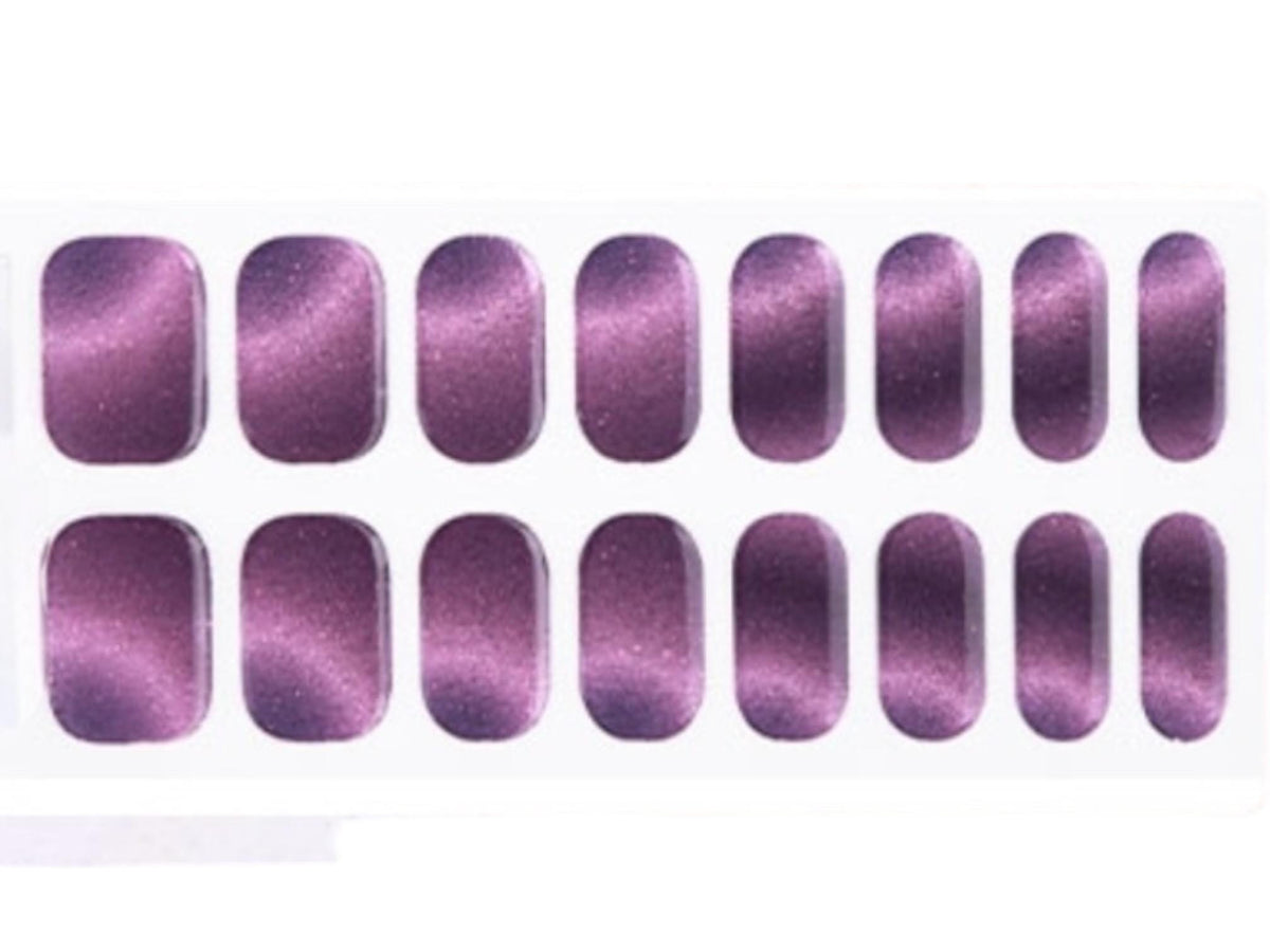 Aurora Amethyst- Semi Cured Gel Nail Polish Strips: UV Light Required -Sold Separately- Non-Toxic