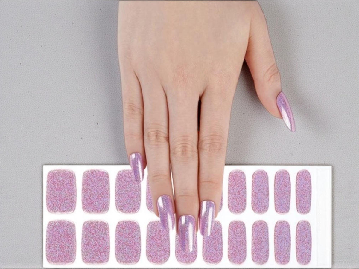 Fairy Dust Shimmer- Semi Cured Gel Nail Polish Strips: UV Light Required - Sold separately