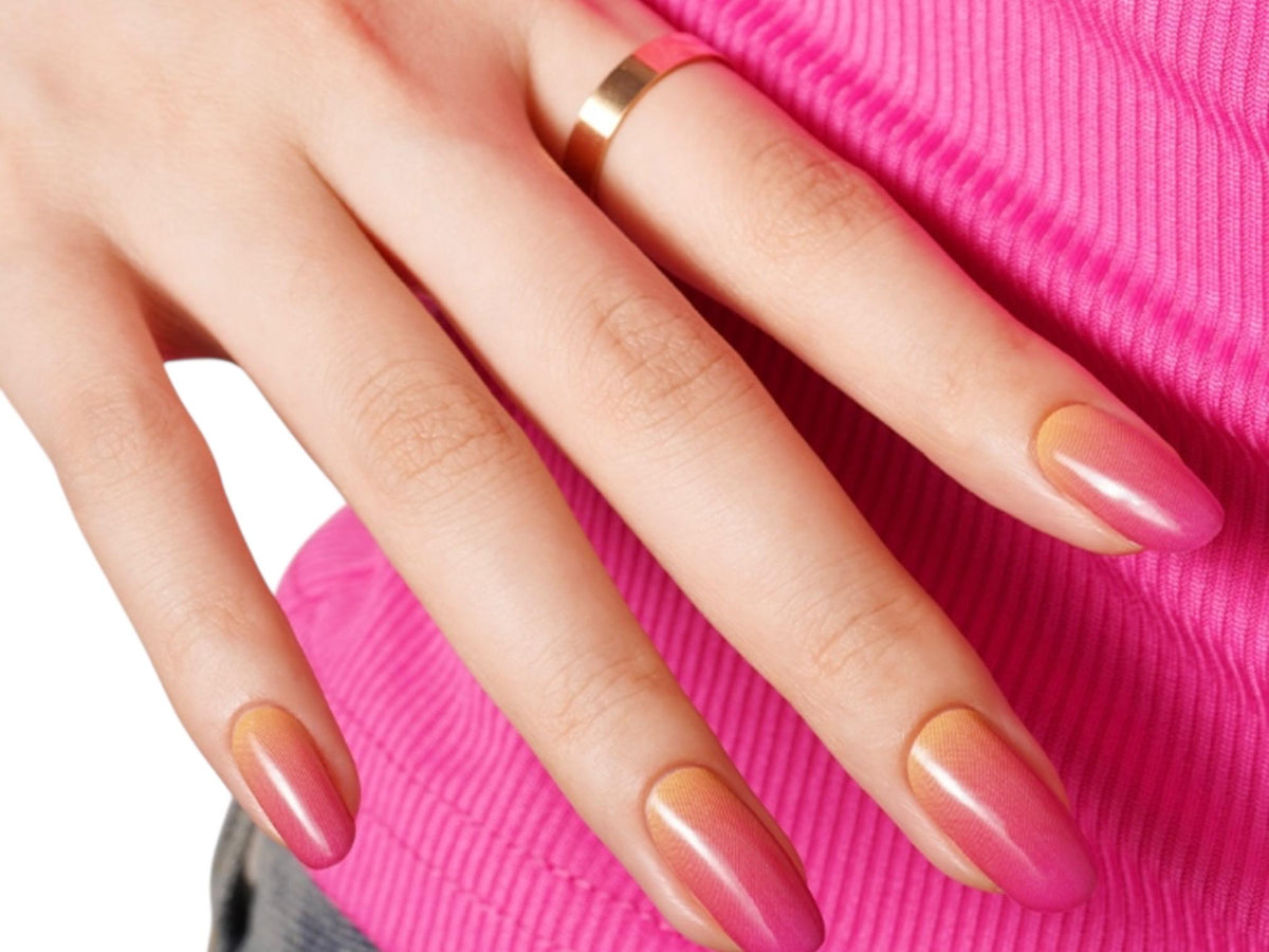 Sunset Glow - WIDE Nail Polish Strips - Non-Toxic