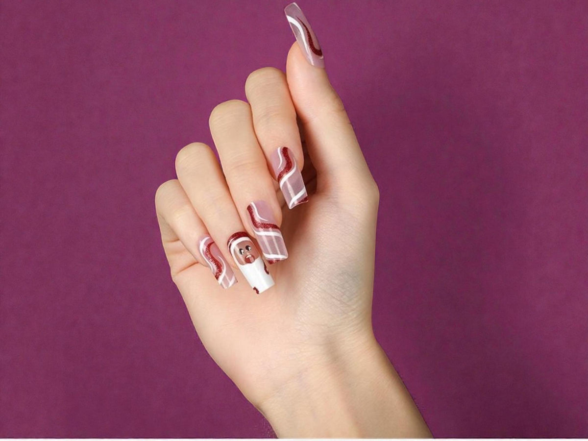 Sweet Claus WIDE Nail Polish Strips - Wider Nails