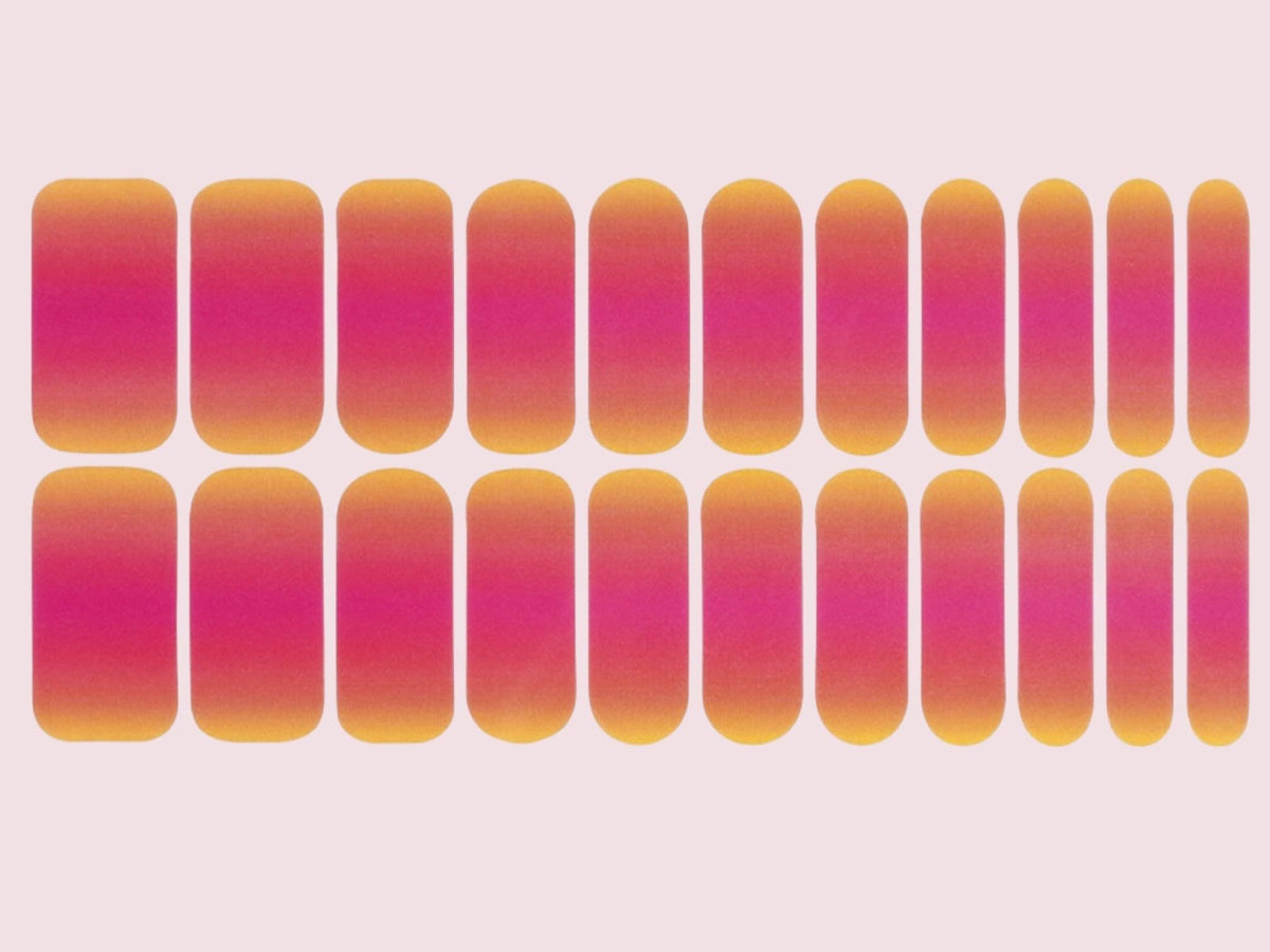 Sunset Glow - WIDE Nail Polish Strips - Non-Toxic