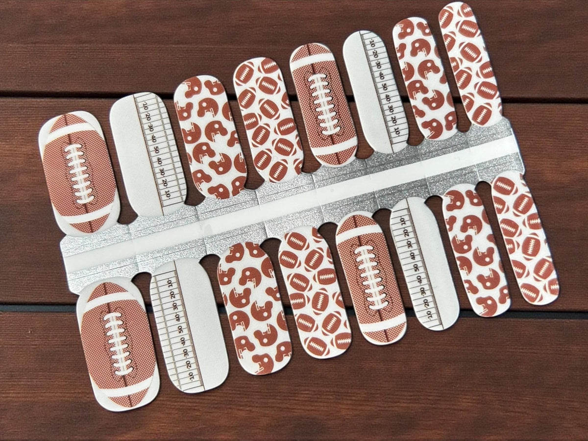 Football Nail Polish Strips, Nail Stickers