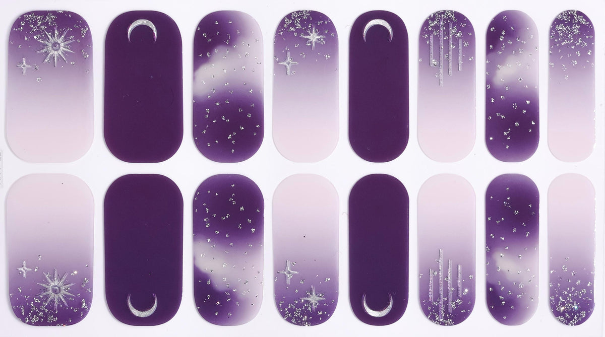 Celestial Fade Nail Polish Strips: Non-Toxic Nail Art