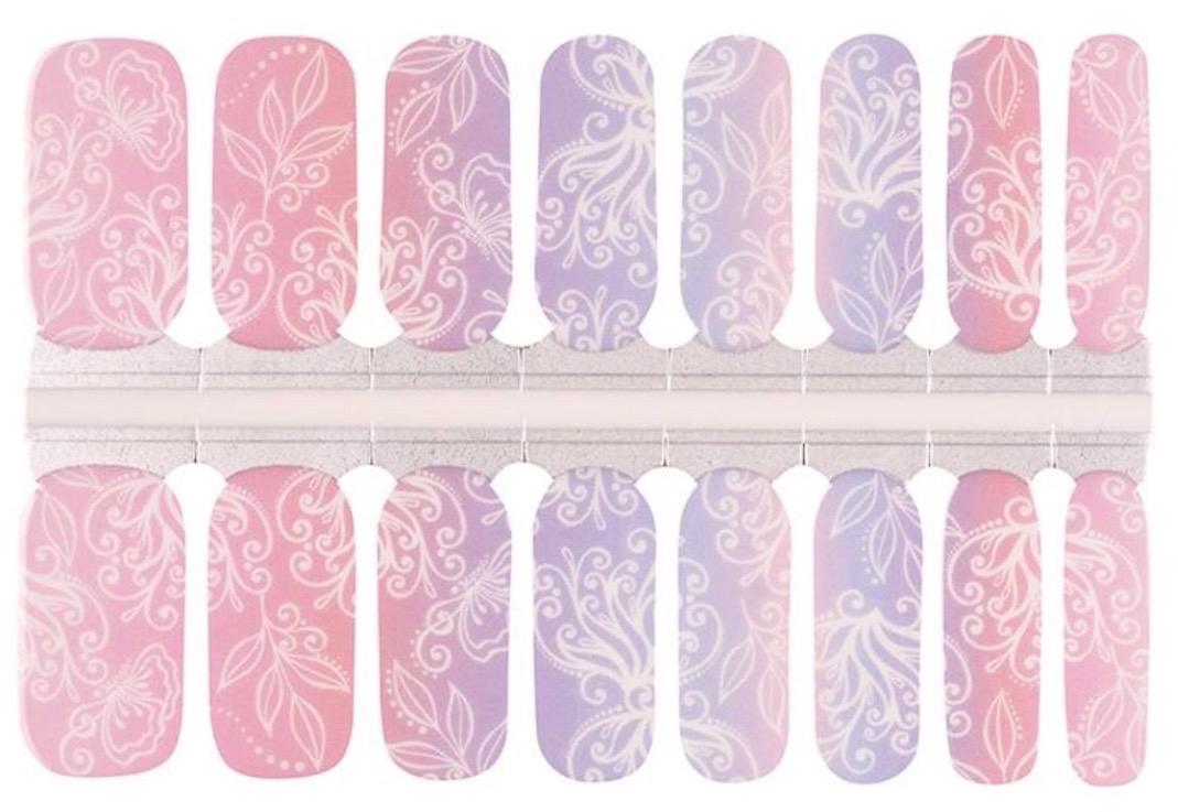 Pink Lavender Whisper - Nail Polish Strips: Non-Toxic Nail Wraps