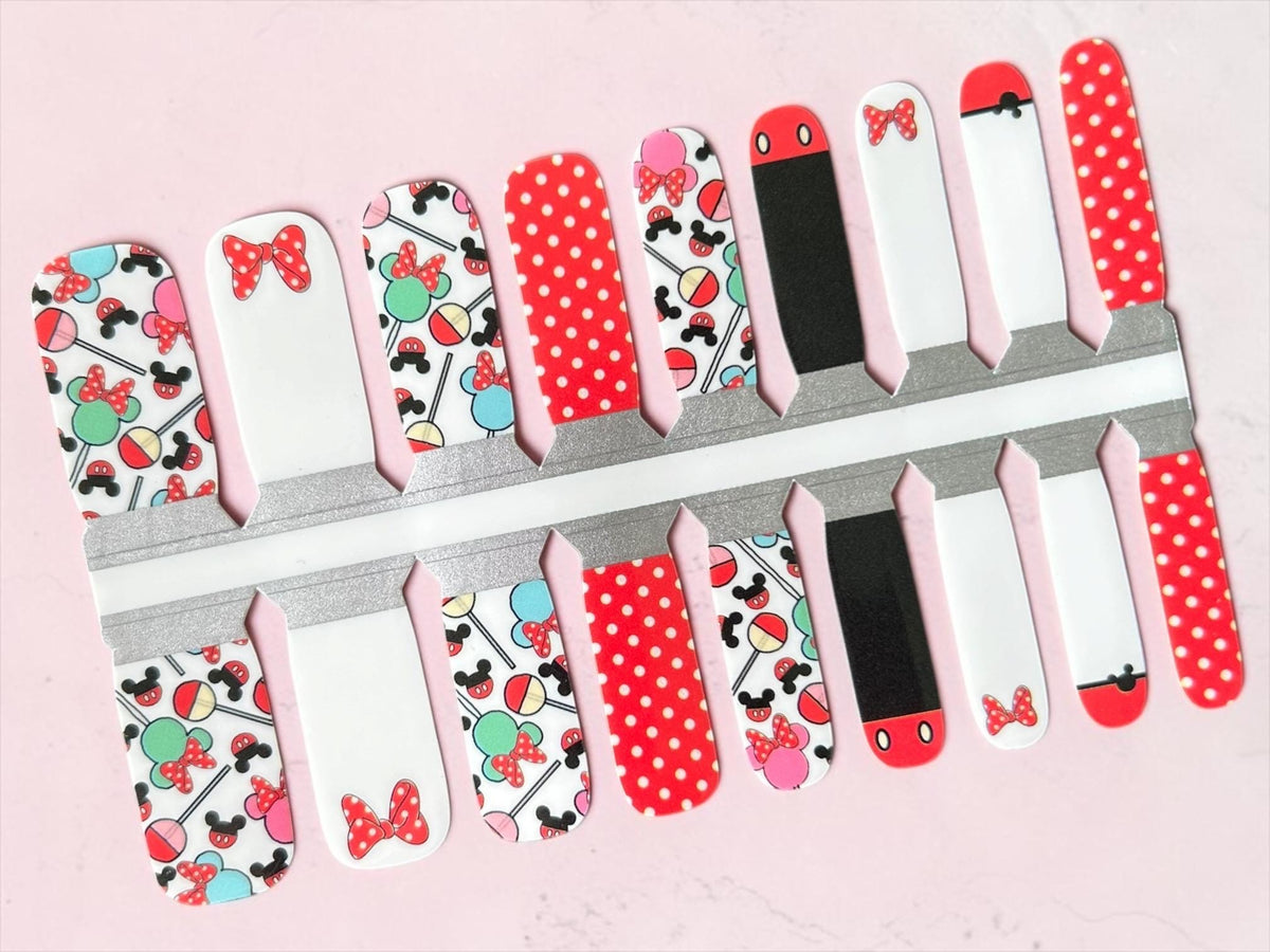 KIDS Nail Wraps- Magic Mouse Bows