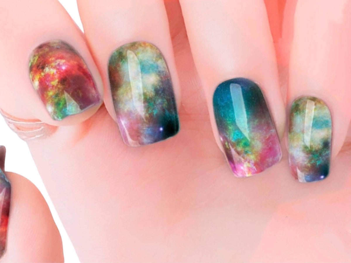 Rainbow Nebula Metallic/Chrome Nail Wraps