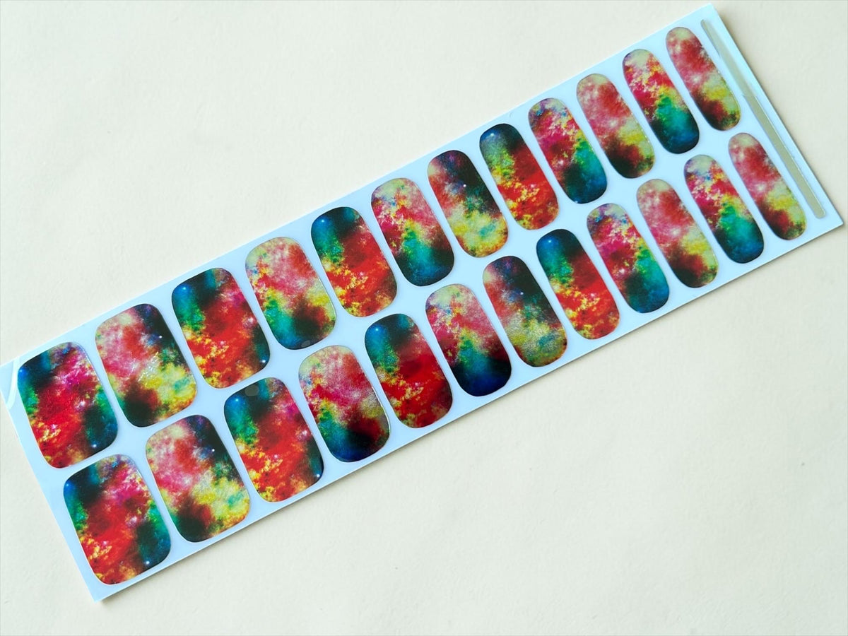 Rainbow Nebula Metallic/Chrome Nail Wraps