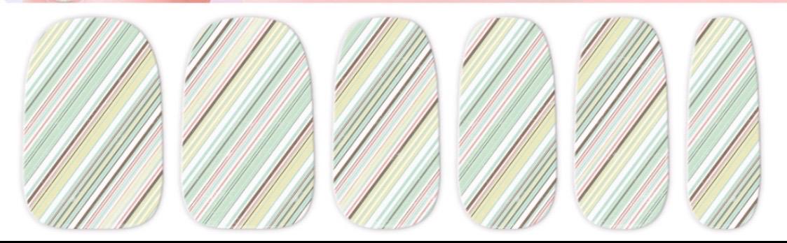 Diagonal Stripes - Nail Polish Strips, Wider Nail Sizes, Easy to Apply, Non-Toxic