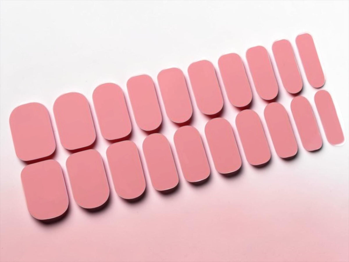 Dusty Rose WIDE Nail Polish Strips - Wide Nails, Non-Toxic