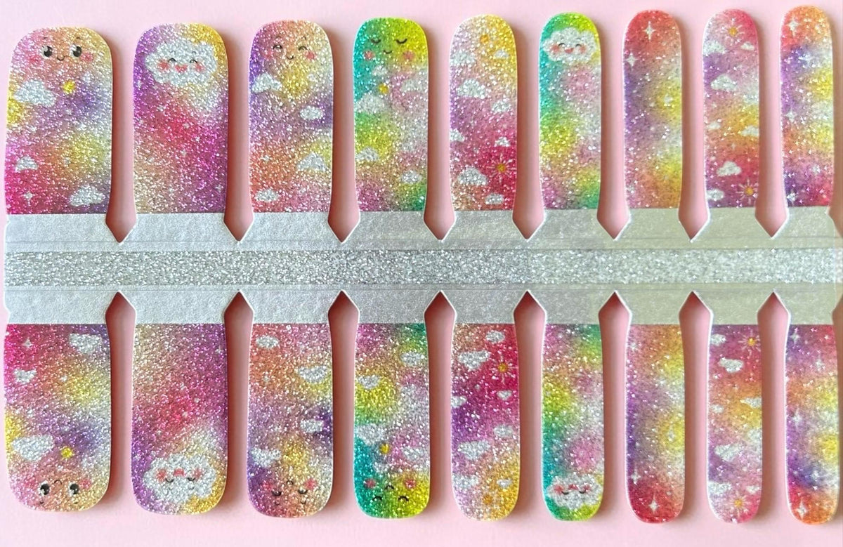 KIDS Nail Wraps- Cloud Nine Cuties- Sparkle