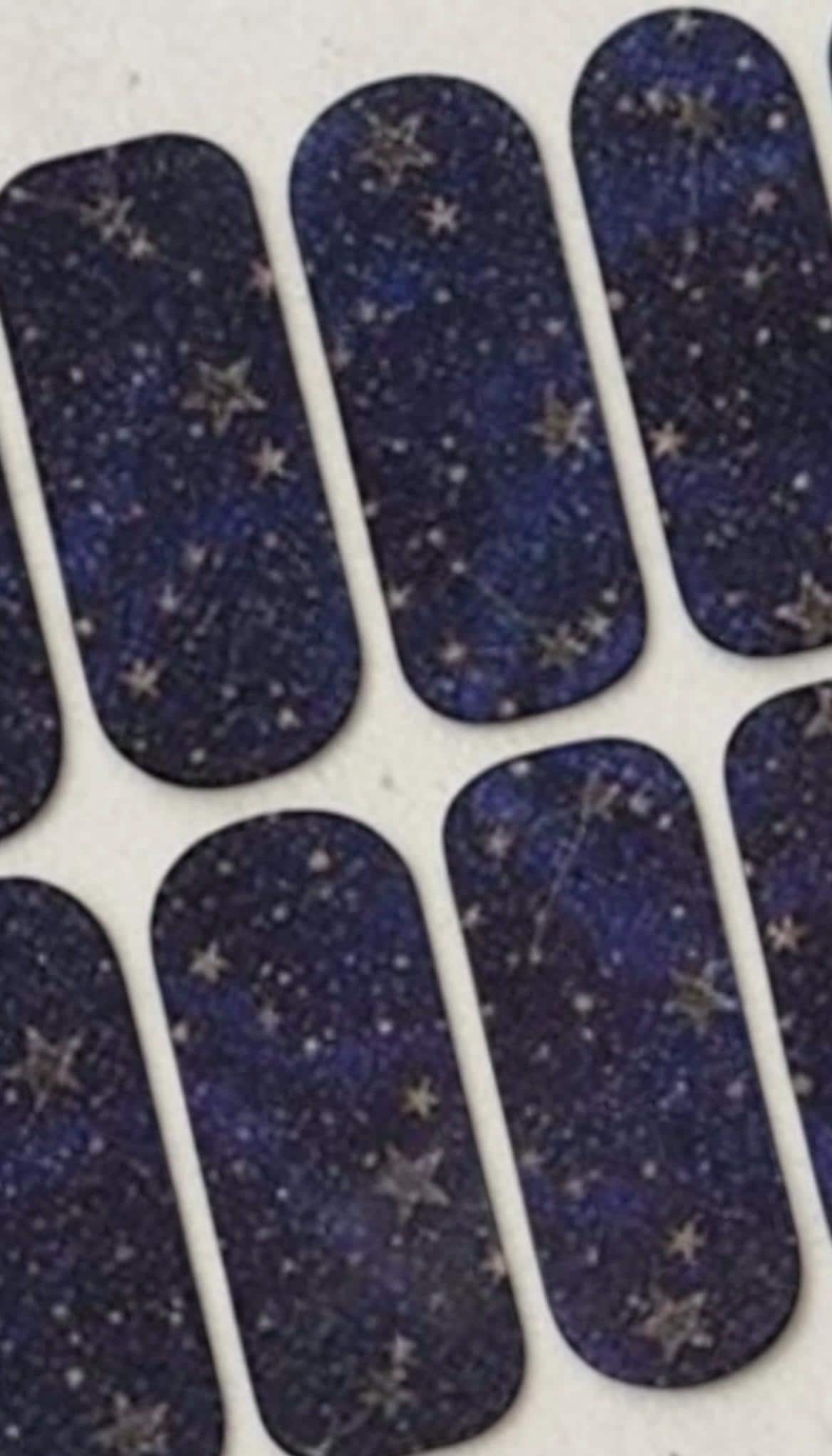 Midnight Constellation WIDE Nail Polish Strips - Wide Nails, Non-Toxic