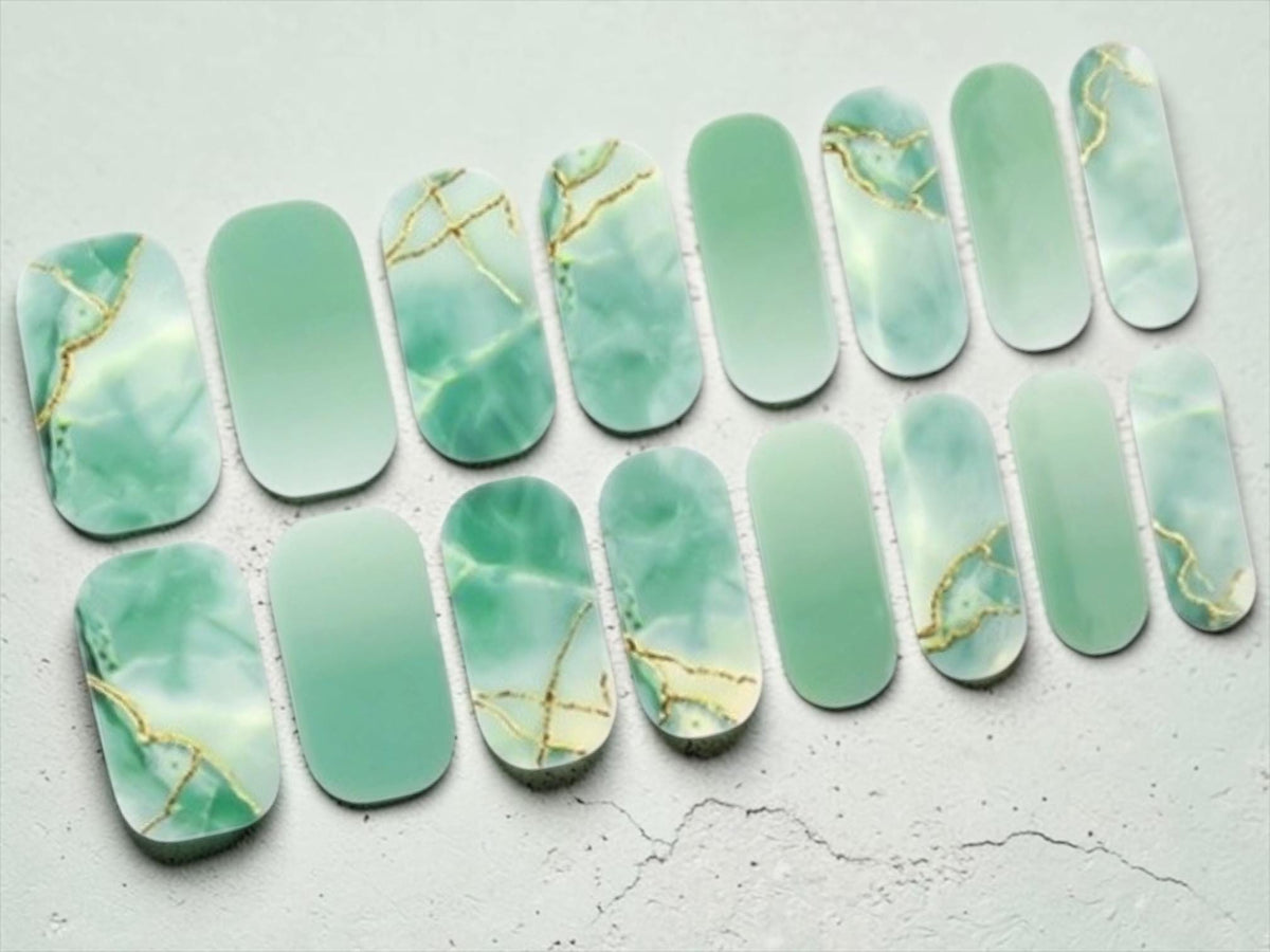 Golden Jade Waters Nail Polish Strips: Non-Toxic Nail Art