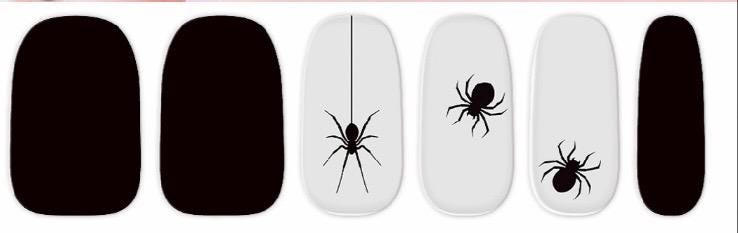 Itsy Bitsy Spider Nail Wraps: Wider Nail Sizes, Easy to Apply, Non-Toxic Nail Art Stickers
