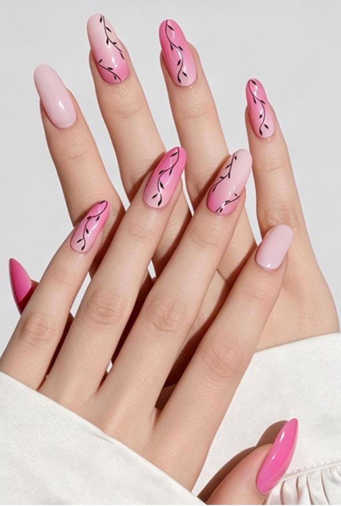 Blushing Vines - Nail Polish Strips: Non-Toxic Nail Wraps