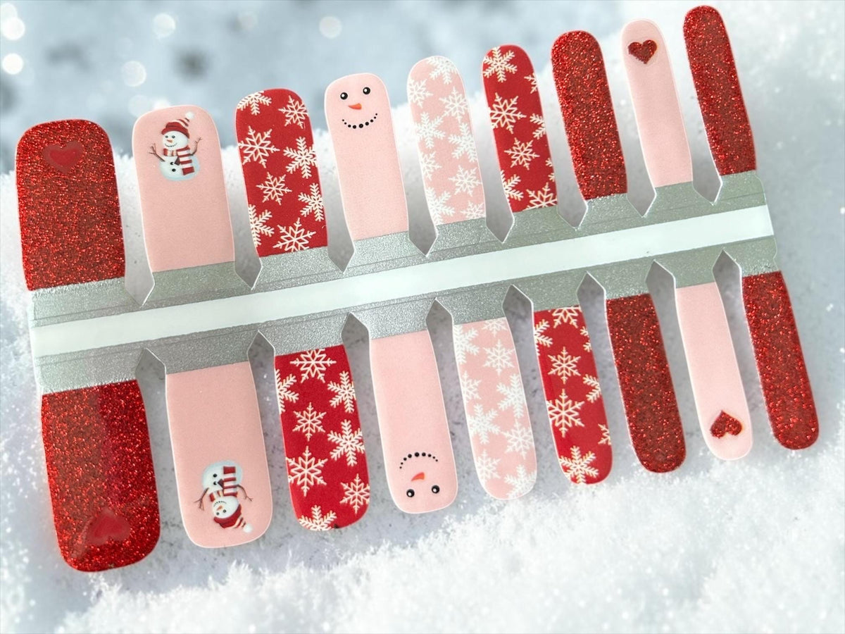 KIDS Nail Wraps-Snow Much Fun Glitter