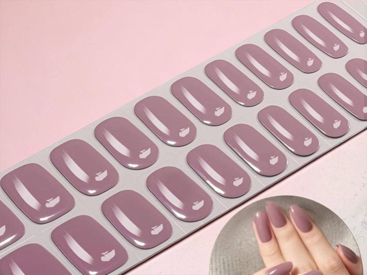 Mauve Truffle Nail Wraps No UV Gel