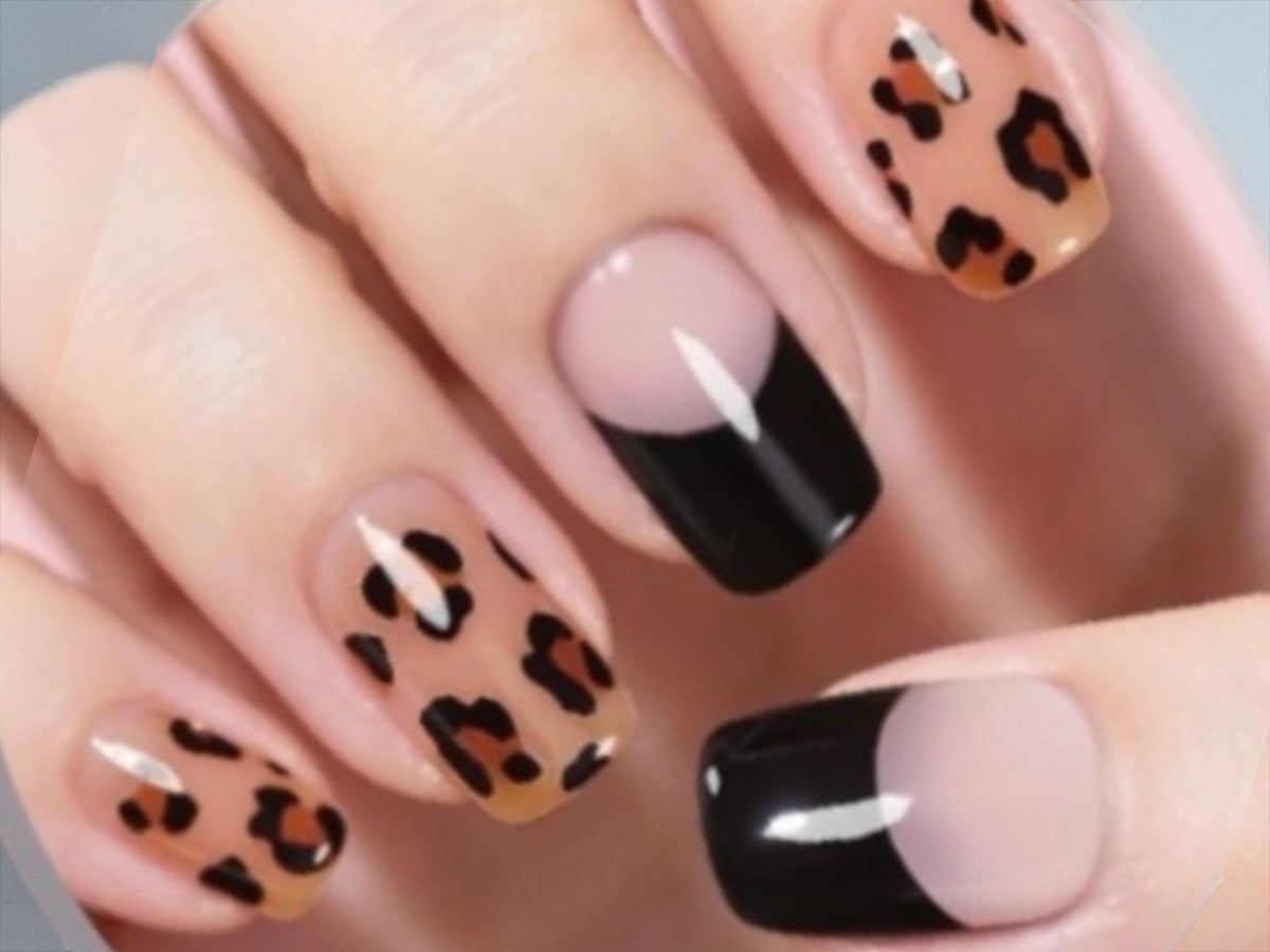 Fierce French - Semi Cured Gel Nail Polish Strips: UV Light Required - Sold Separately
