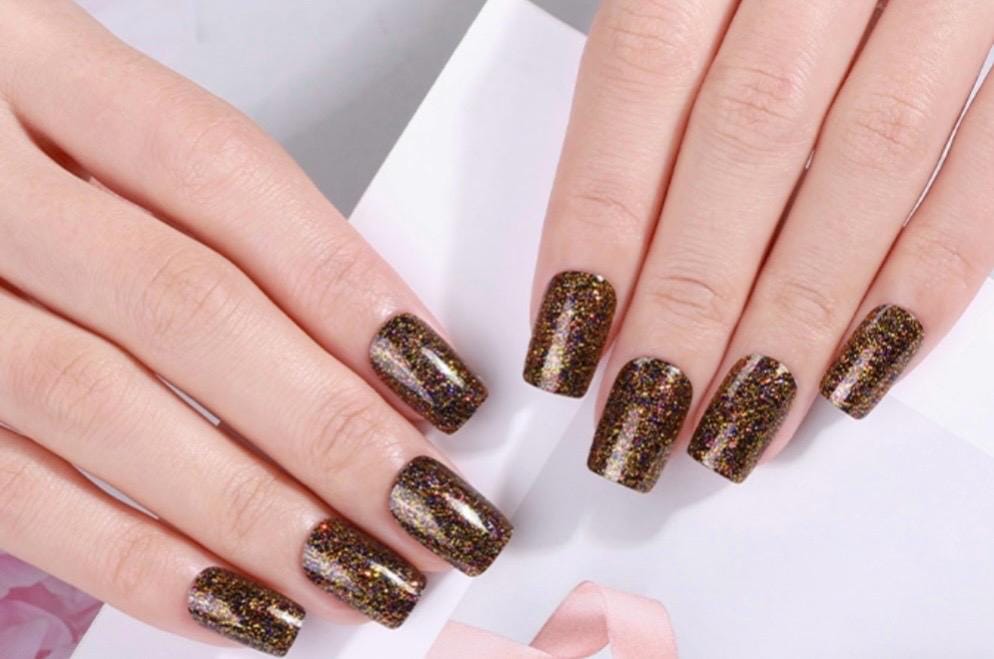 Expresso Sparkle Nail Wraps No UV Gel