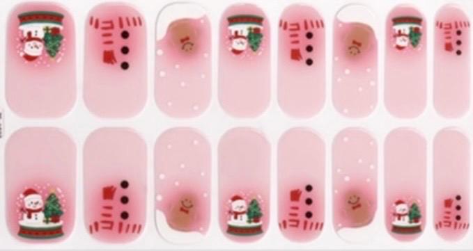 Blushing Christmas- Nail Polish Strips: Non-Toxic Nail Art