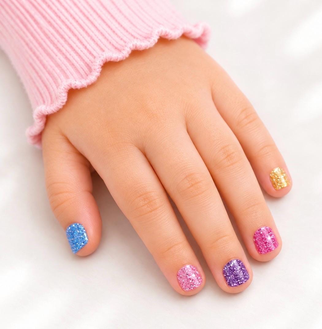 KIDS Nail Wraps -Sugar Plum Sparkle