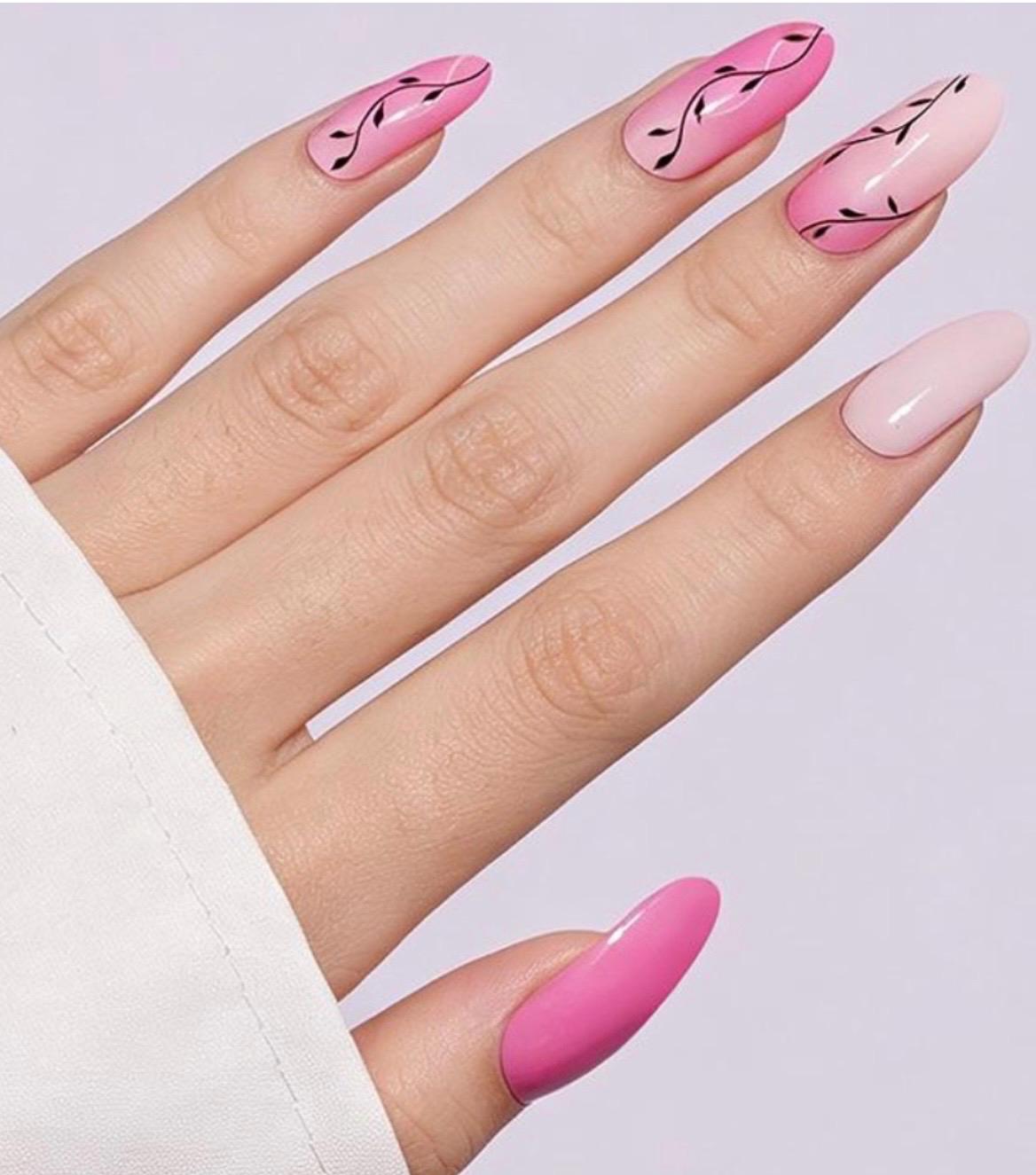 Blushing Vines - Nail Polish Strips: Non-Toxic Nail Wraps