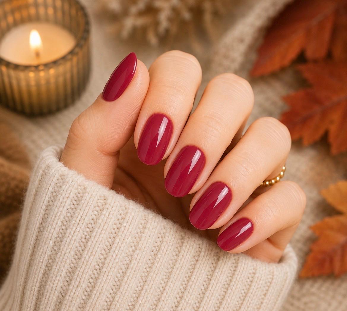 Cranberry Crush- Non-Toxic Nail Polish Strips, Nail Stickers