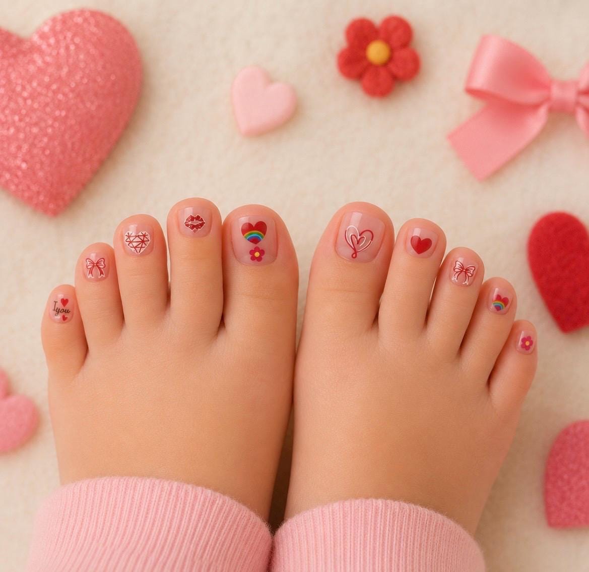 3-D Nail decals- Be Mine