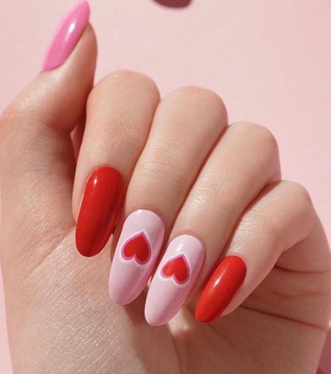 Candy Heart Crush- WIDE Nail Polish Strips - Non-Toxic