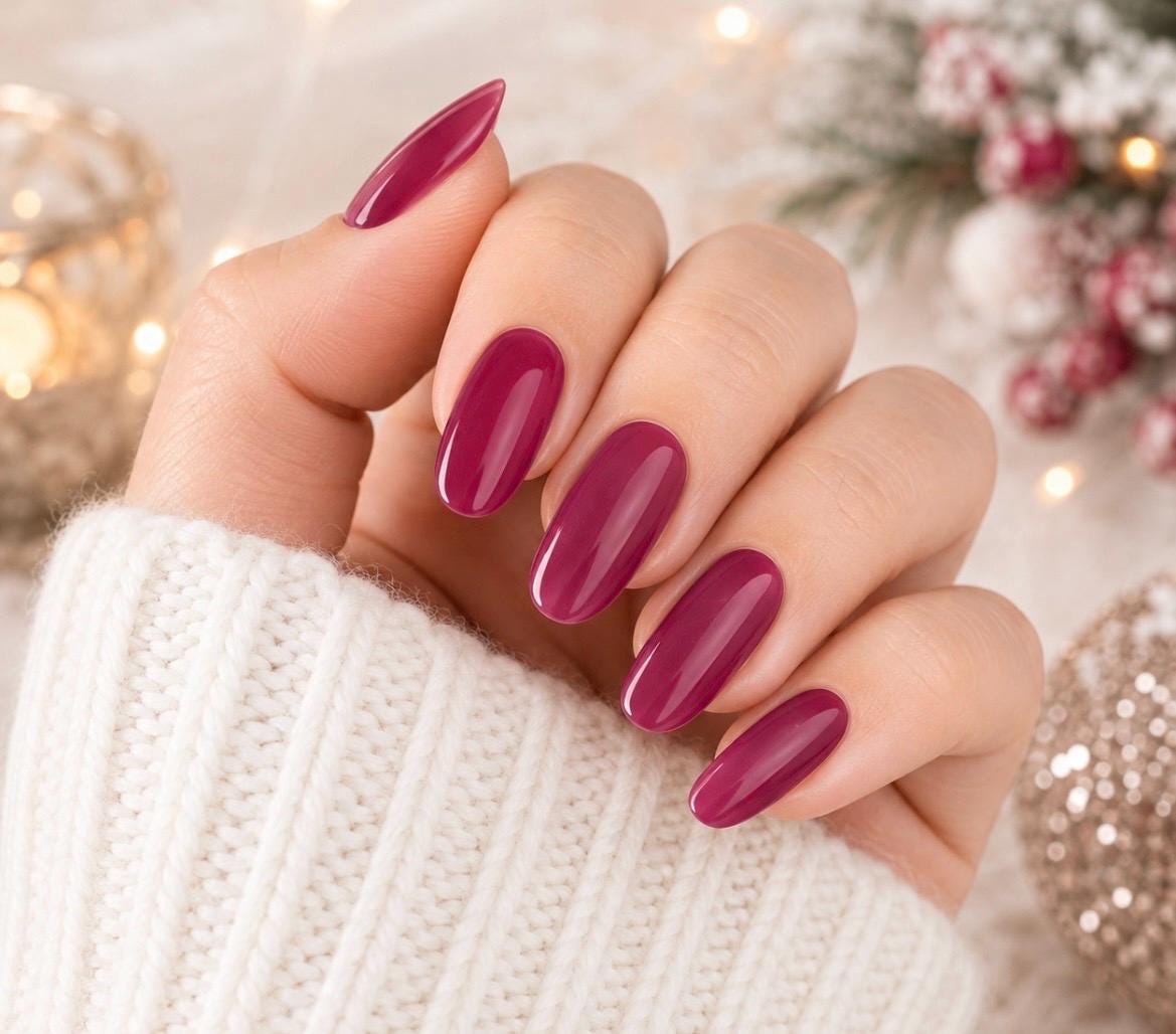 Berry Beautiful Nail Wraps No UV Gel