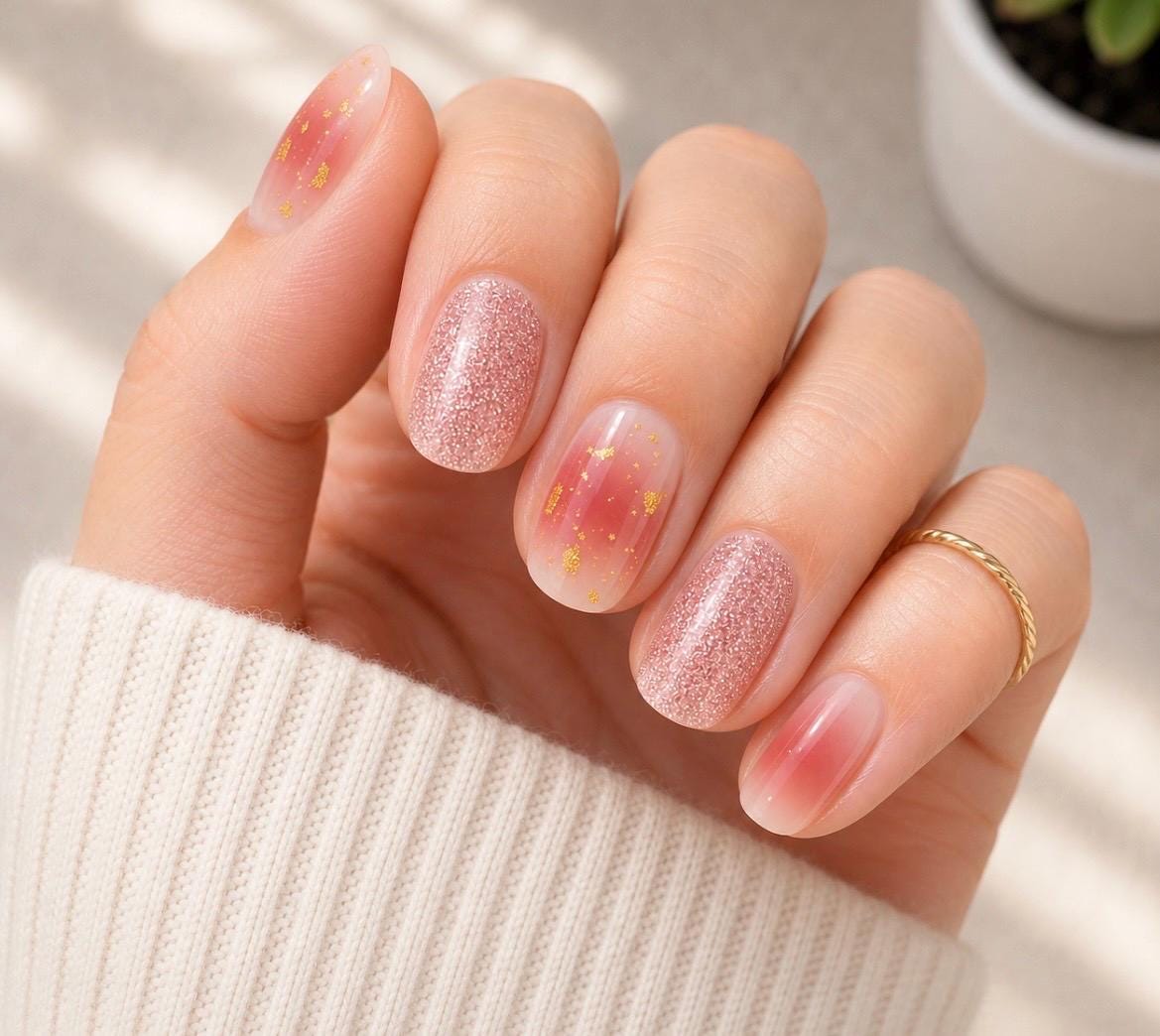 Gilded Kiss Nail Wraps No UV Gel