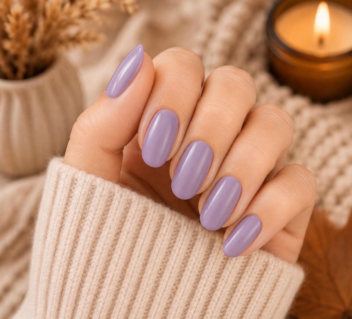 Lavender Haze WIDE Nail Polish Strips - Wide Nails, Non-Toxic