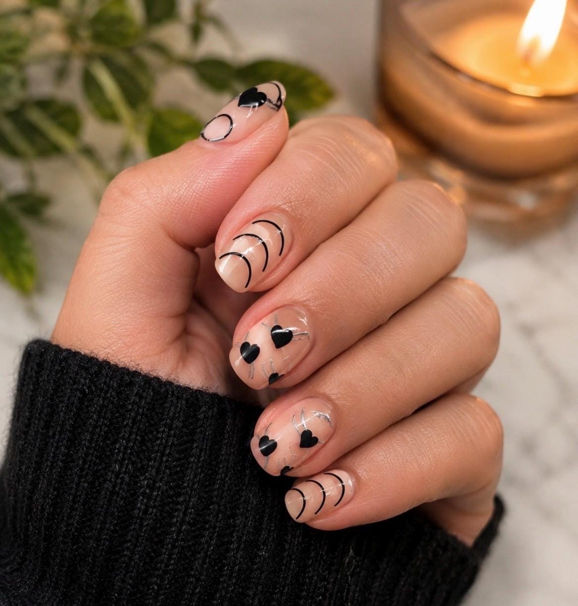Love Lines - 3-D Nail decals- easy to apply nail stickers