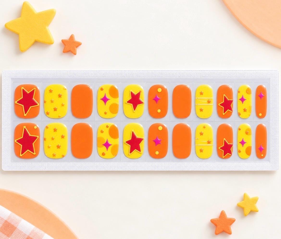 KIDS Nail Wraps-Superstar Shine- No UV Gel