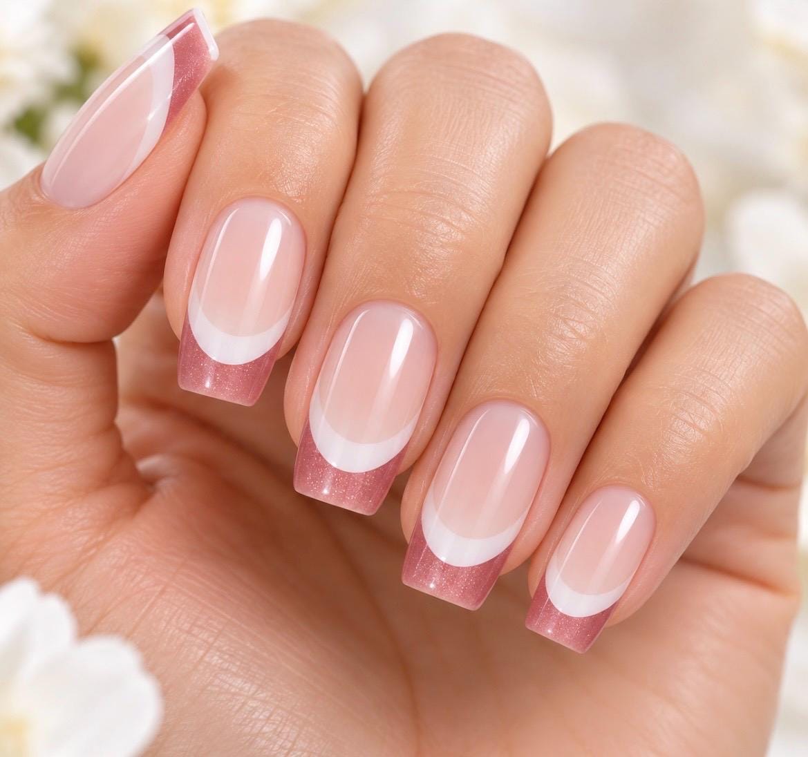 Simply French TIPS ONLY - 3-D Nail decals- easy to apply nail stickers