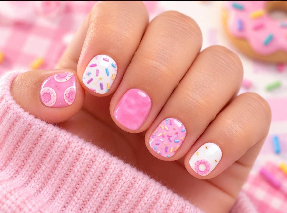 KIDS Nail Wraps No UV Gel- Pretty In Sprinkles
