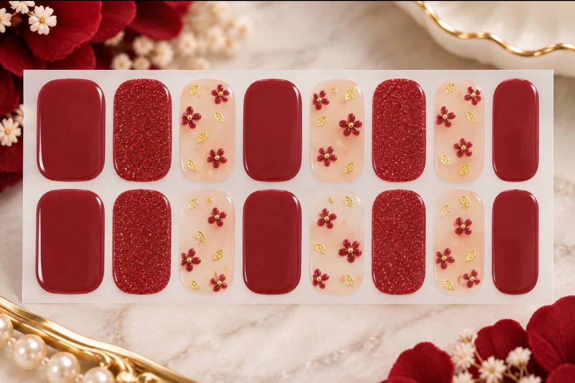 Rosewood Garden Nail Polish Strips: Non-Toxic Nail Art