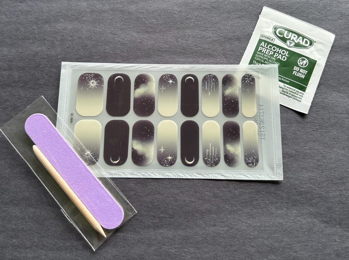 Celestial Fade Nail Polish Strips: Non-Toxic Nail Art