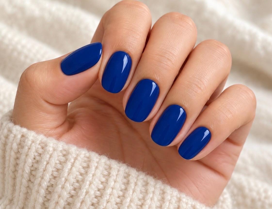Simply Blue Nail Polish Strips: Wider Nail Sizes, Easy Application, Non-toxic