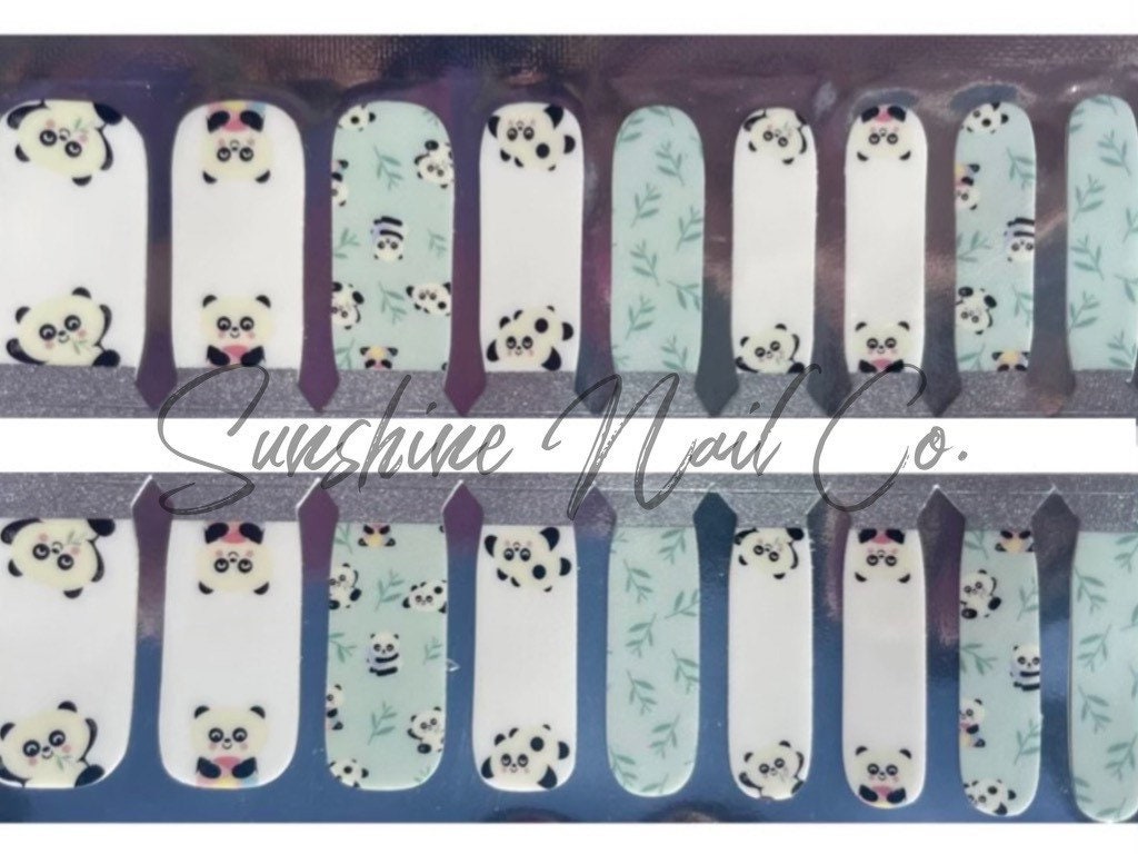 KIDS Nail Wraps- Panda Nail Wraps