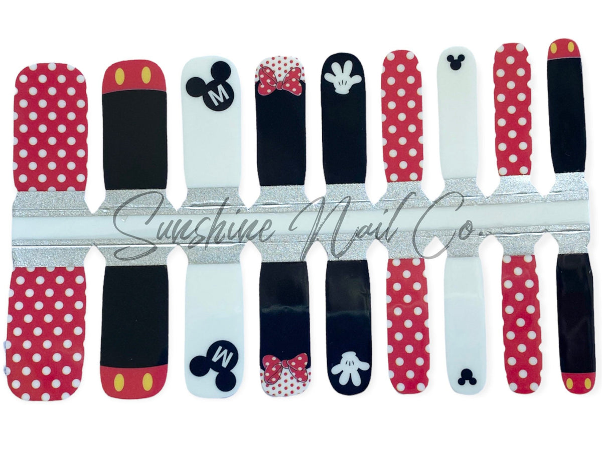 KIDS Nail Wraps- Fun with Mouse