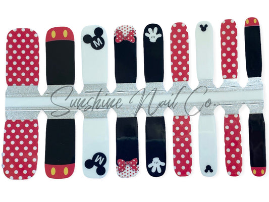 KIDS Nail Wraps- Fun with Mouse